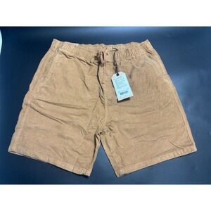 prAna NWT Canyon Camp Shorts Organic Stretch‎ Woven Corduroy Earthbound XL $75